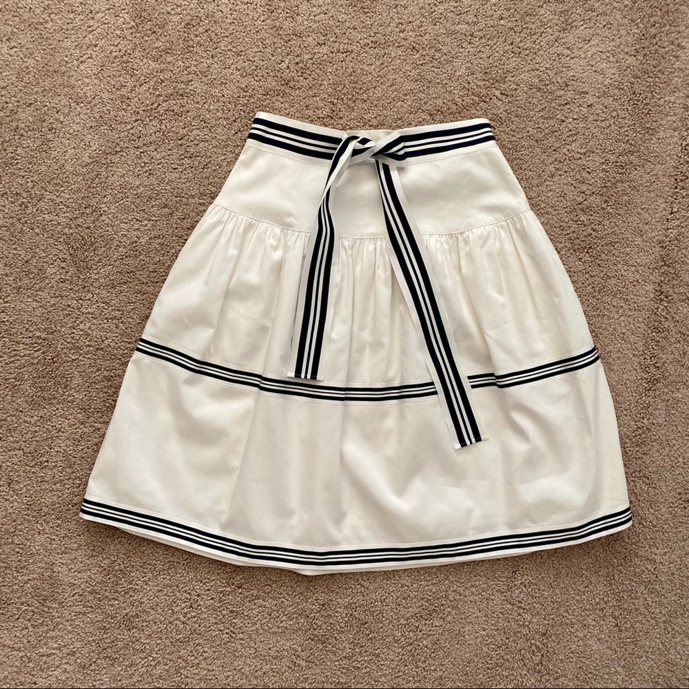 Carolina Herrera navy white skirt - Picture 5 of 5